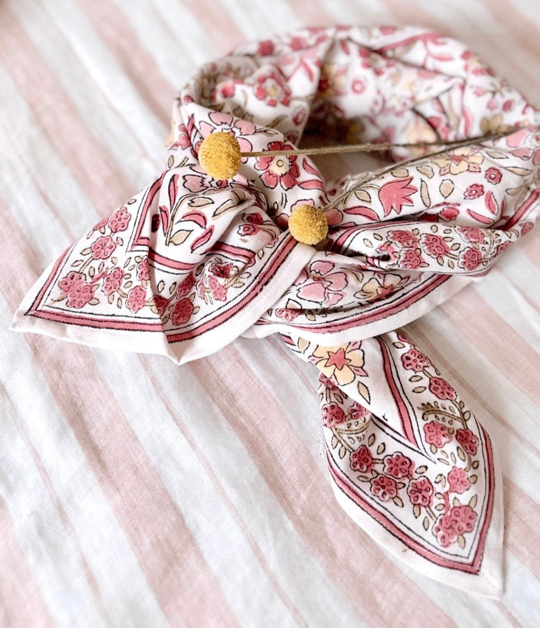 Foulards Bébé, Enfant Delhi Blé 5O cm