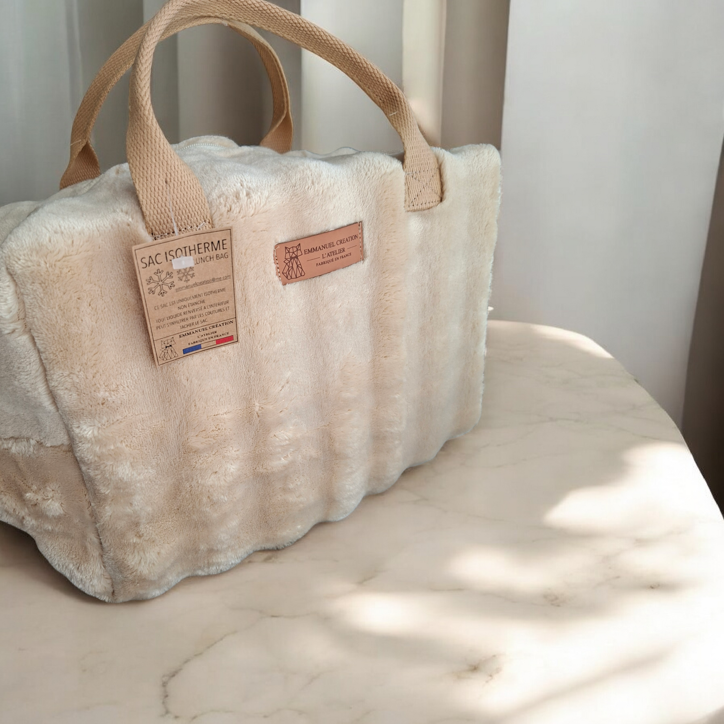 Sac isotherme Ice cube M, "Bubble" sable