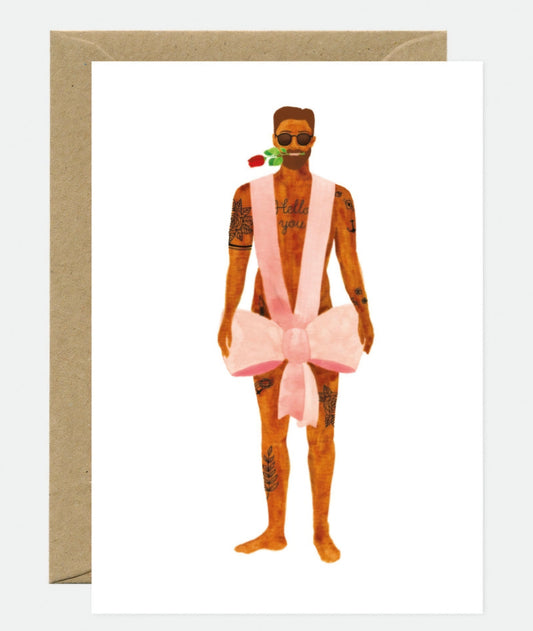 Carte de vœux - Man Gift