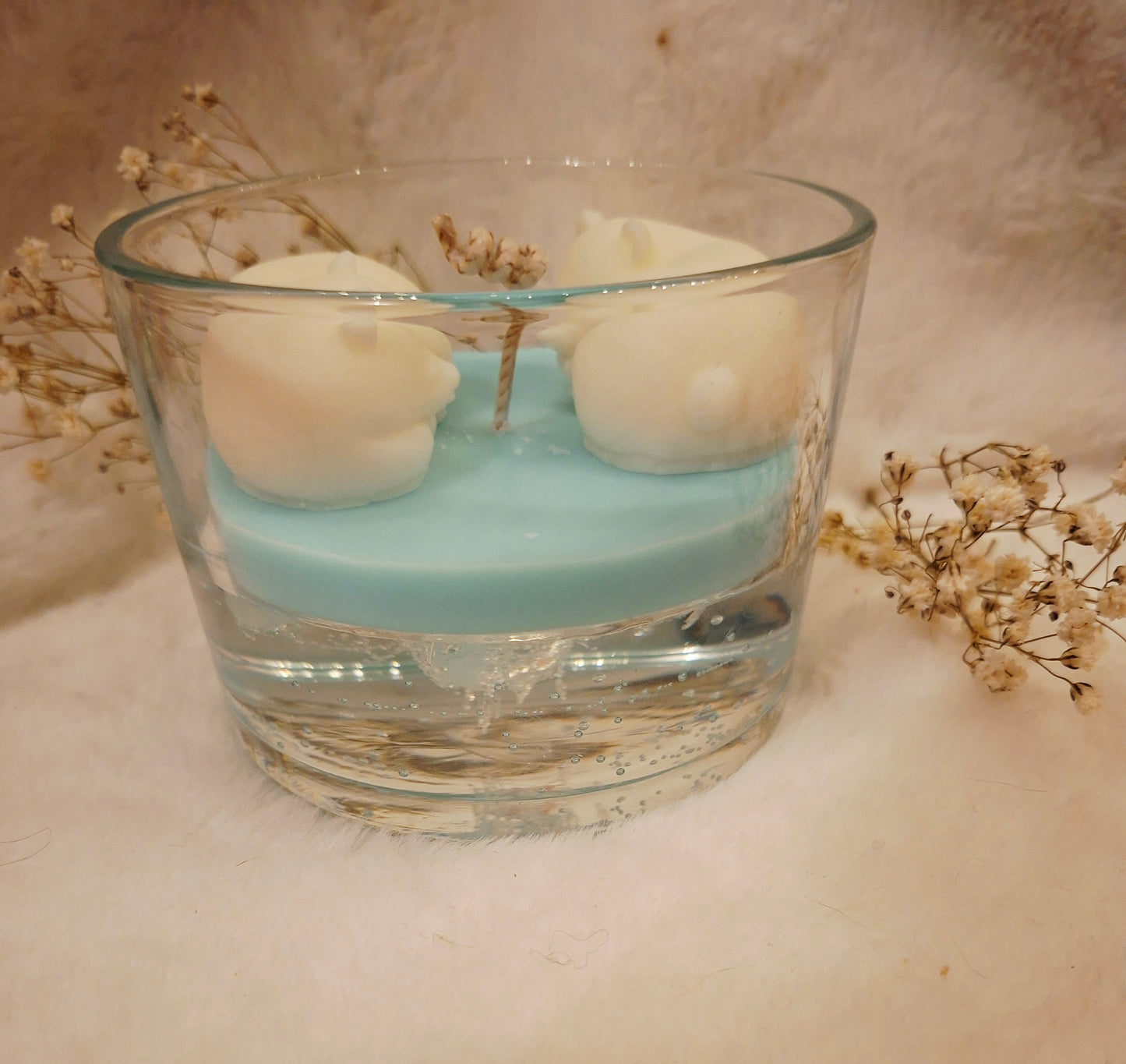 Bougie "L'amour sur la banquies"