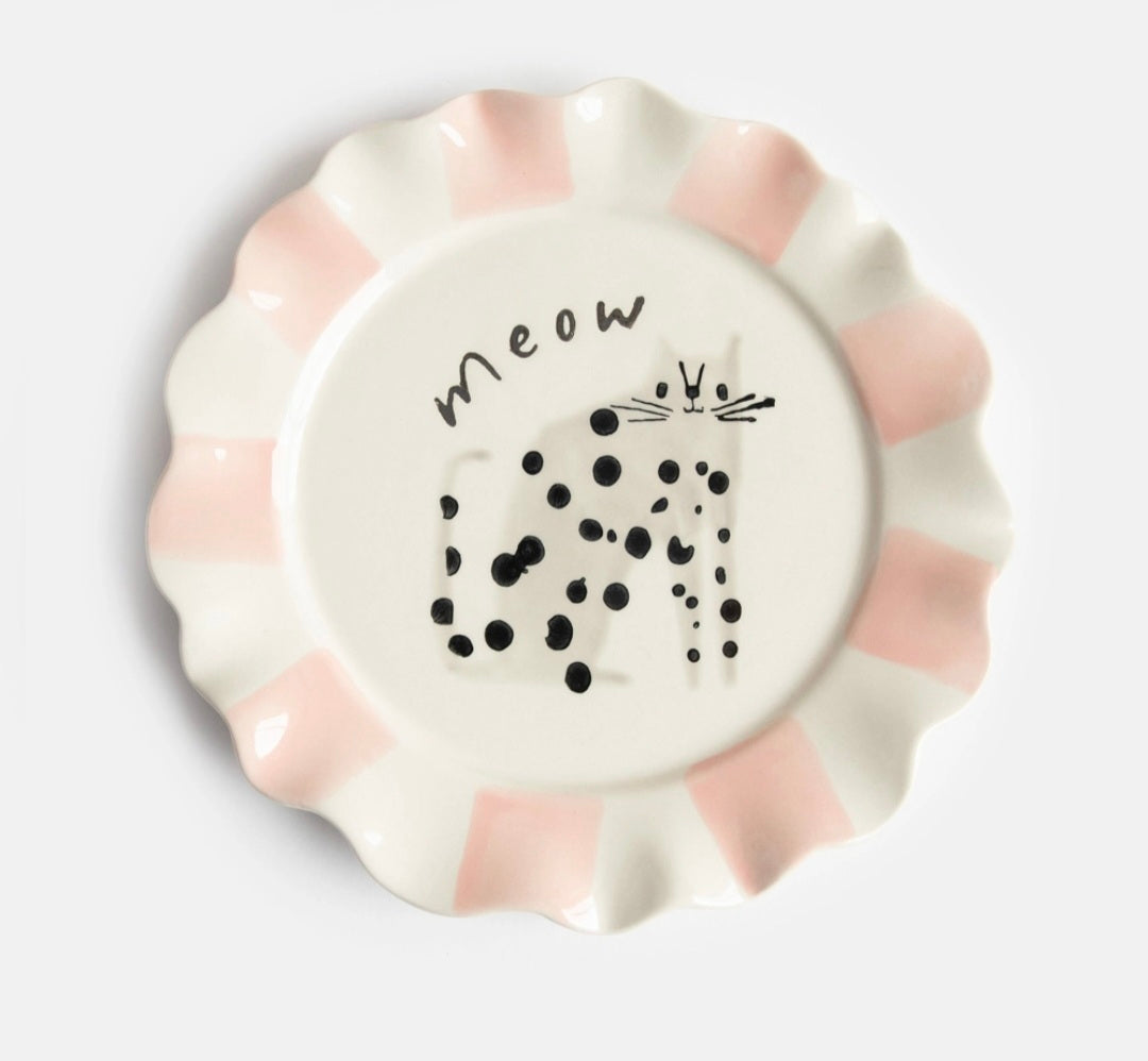 Assiette Chat Tacheté Miaou🐈