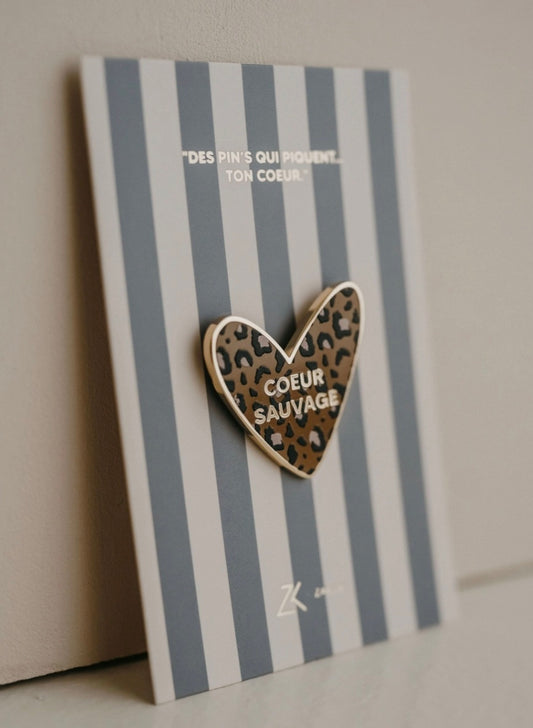 Pin's coeur - Sauvage